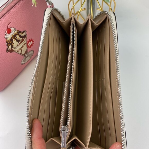 Coach CU382 Desserts Graphics Wallet + Coach CU251 Nolita 19 Sundae Pattern - Picture 4 of 10